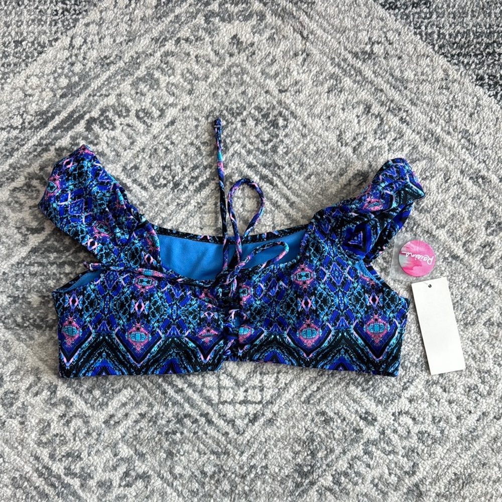 Raisins Multicolor Patterned Bikini Top